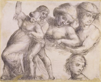 Study of a Man and a Woman for the Madonna della Misericordia in Villa Guinigi, Lucca by Fra Bartolommeo